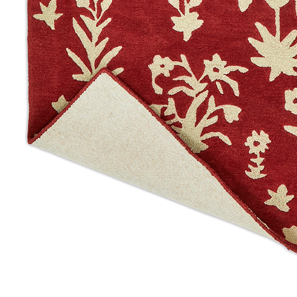 Tapis Woodland Glade Rouge Prune 146800 | Taille: 250 x 350 cm
