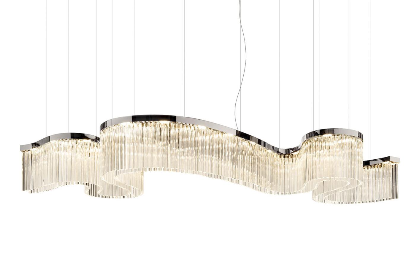 Lustre Serpent Argenté