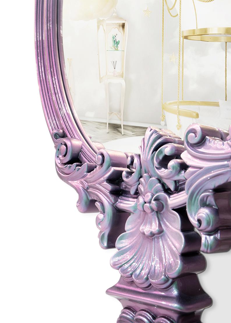 Miroir mural enfant Chameleon Rose