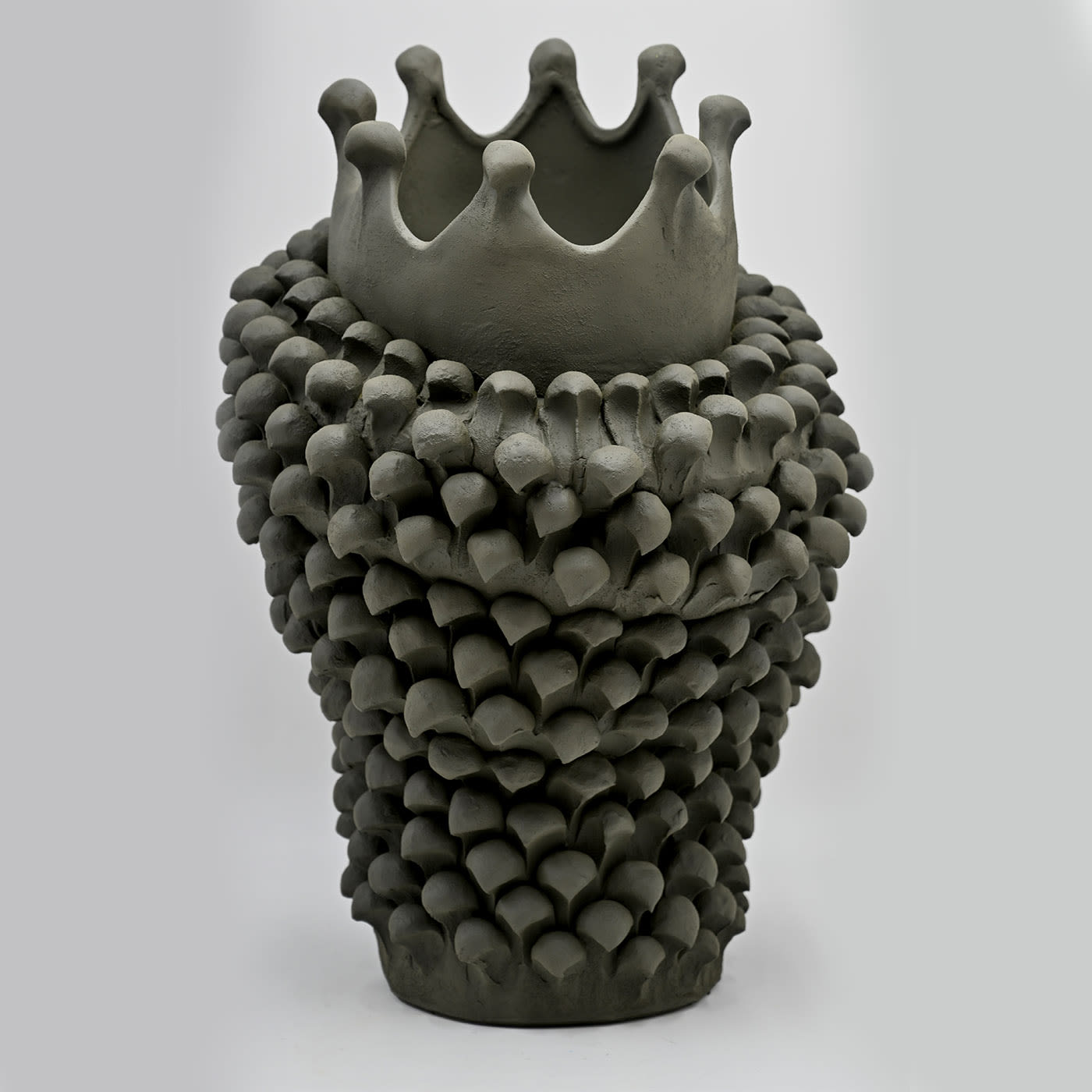 Sculpture Tête De Maure Grise