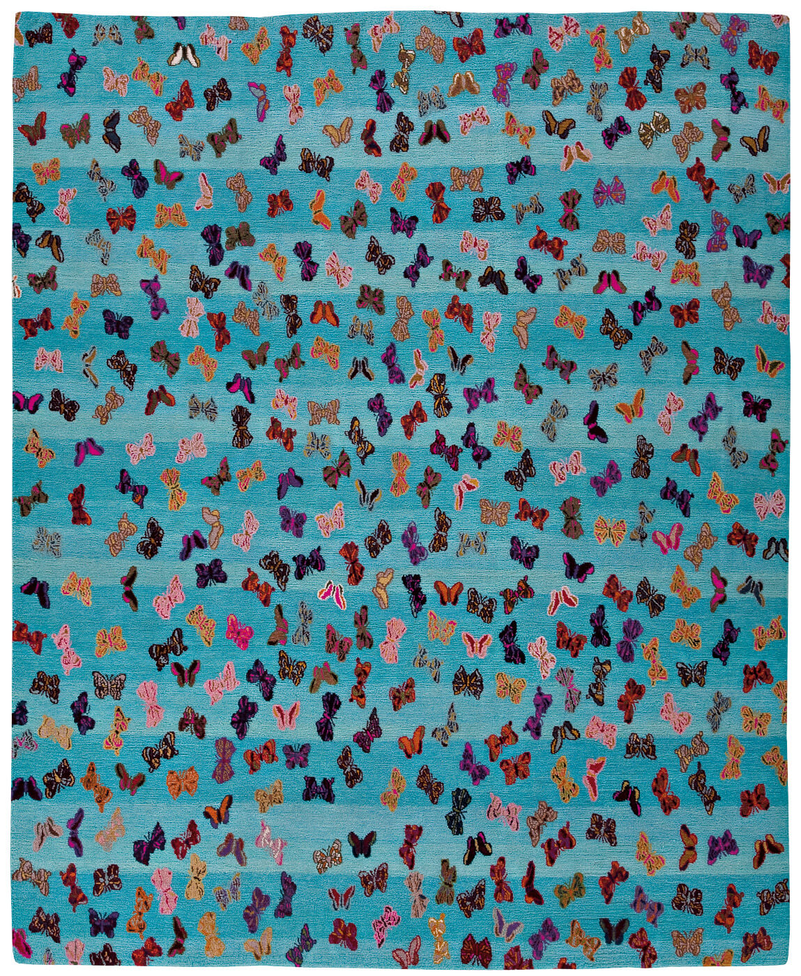 Tapis Petit Papillon Aqua
