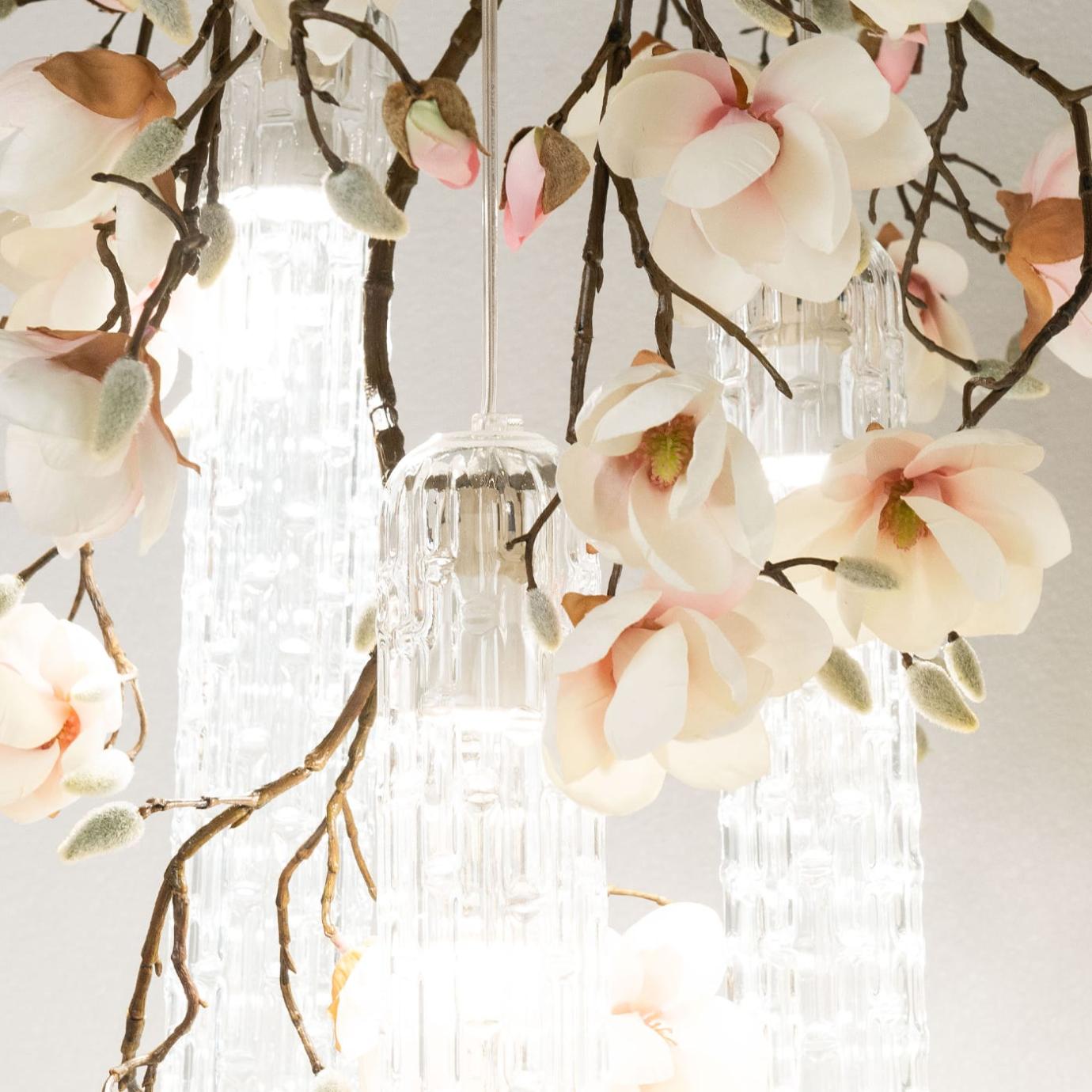 Petit lustre blanc Magnolia