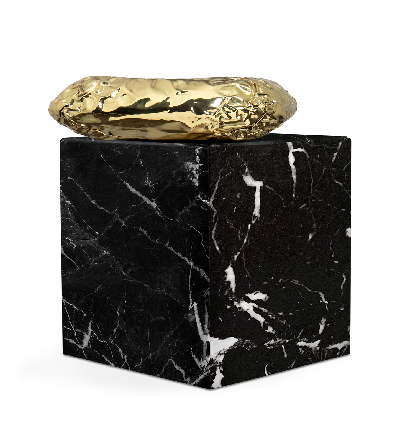 Table d’Appoint Nero Marquina Megalith