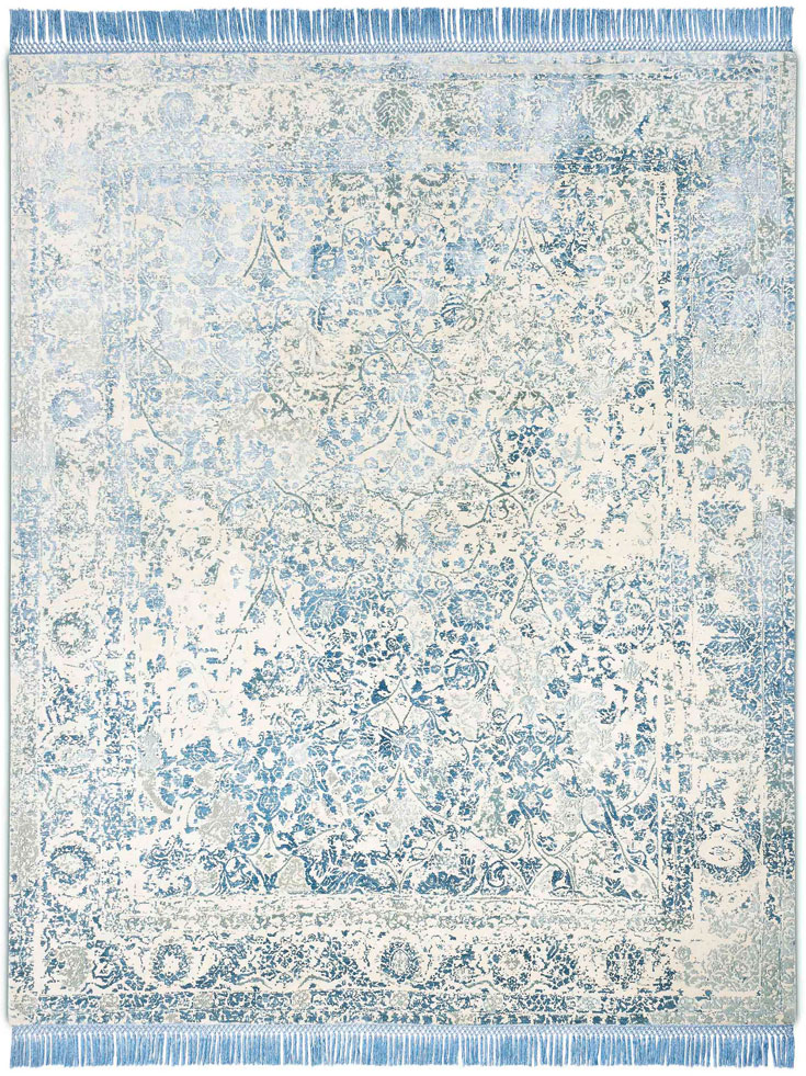 Tapis de luxe Bleu Clair