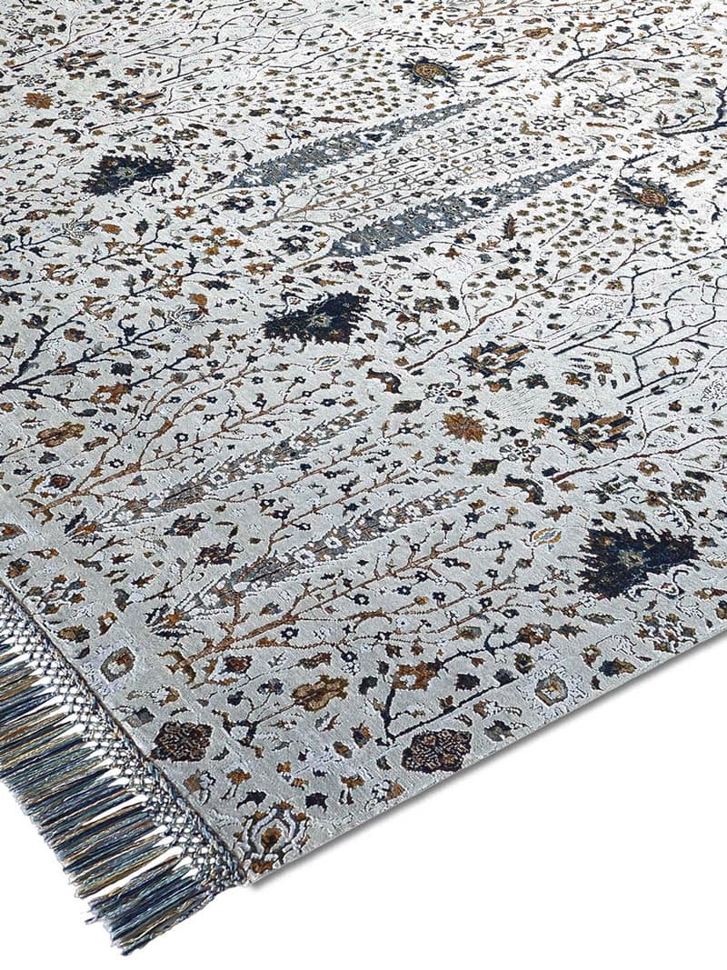 Tapis de luxe Jardin de Pins Argenté