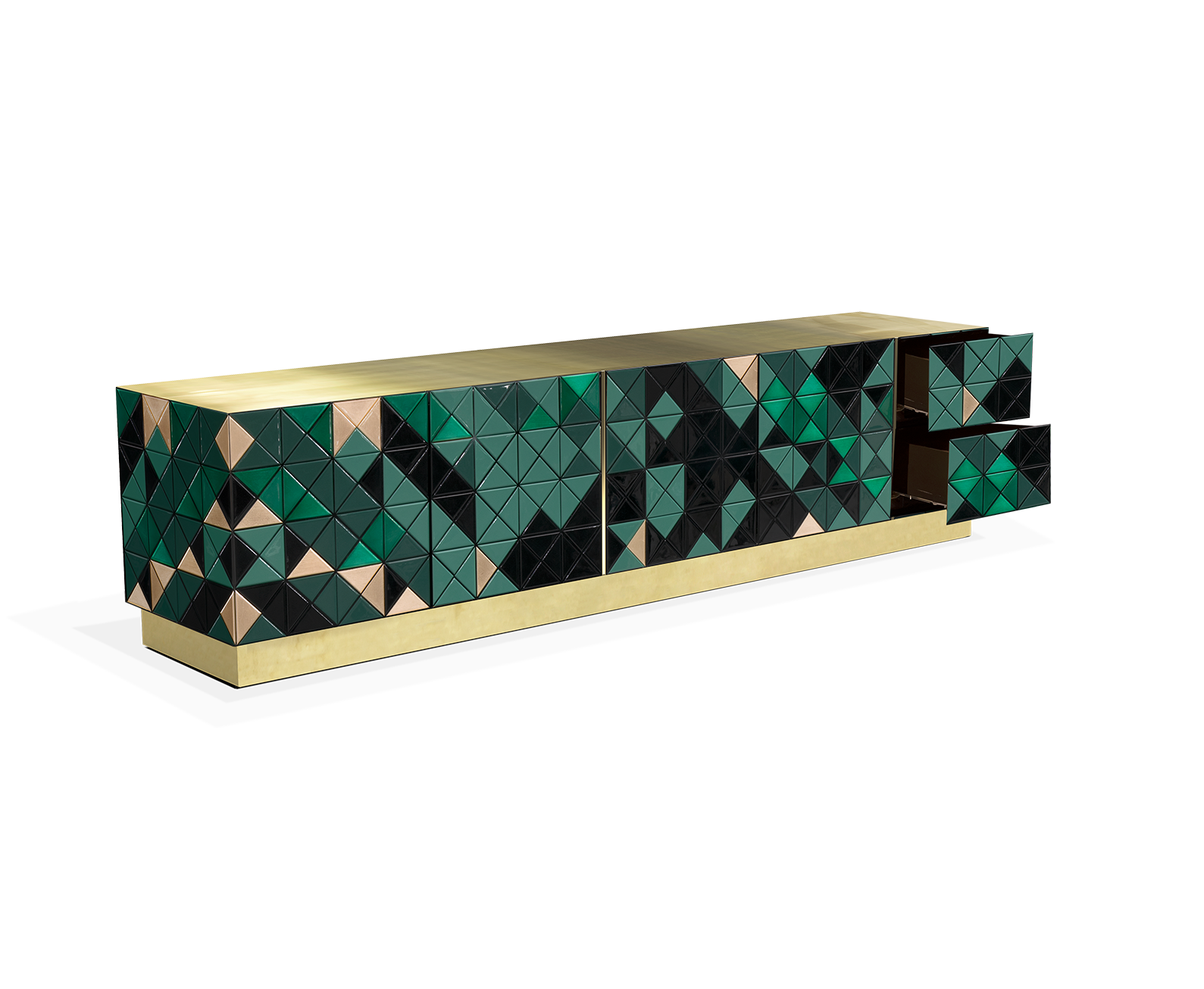 Meuble TV Vert Mosaic