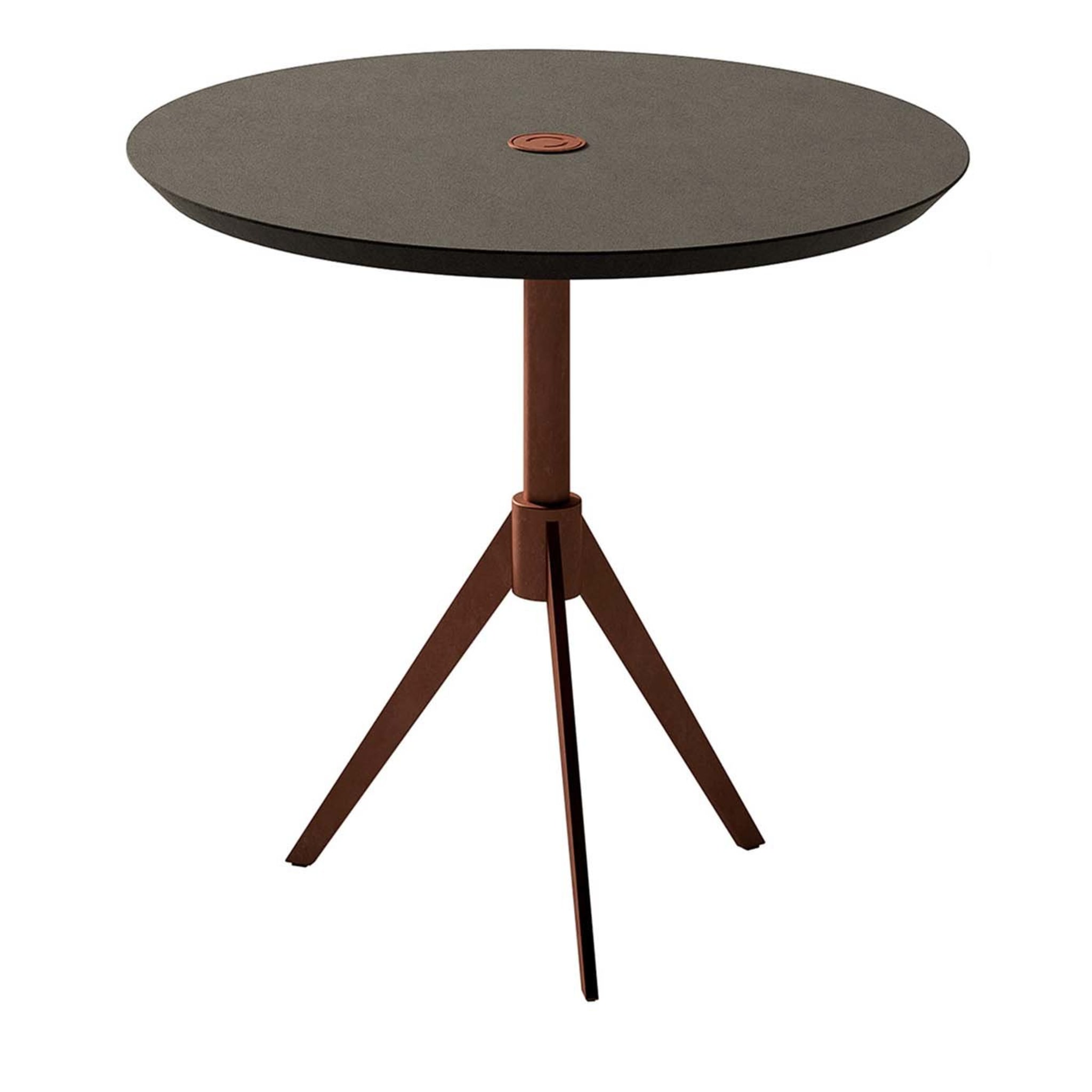 Table Basse Ronde Noir / Marron