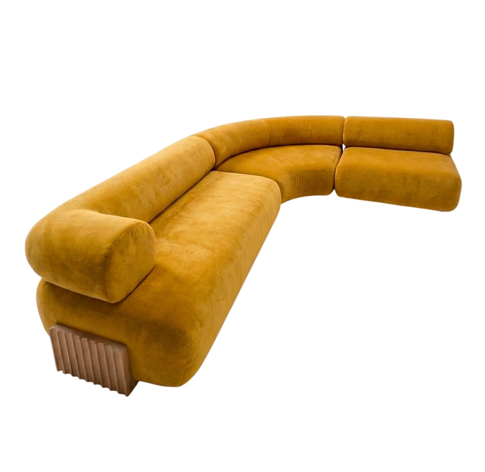 Canapé modulable Carmel en bois