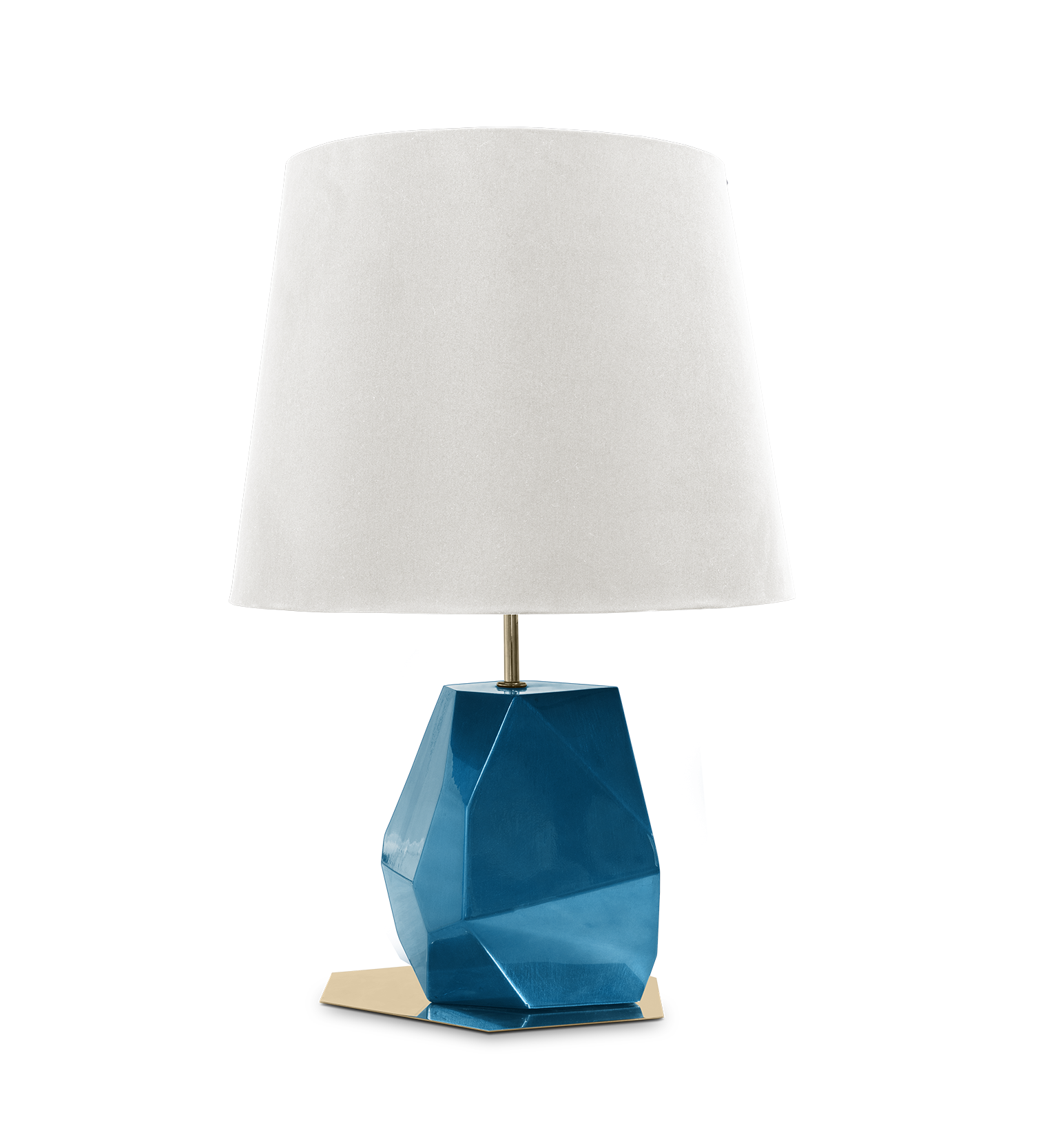 Petite Lampe de Table Bleue Essence