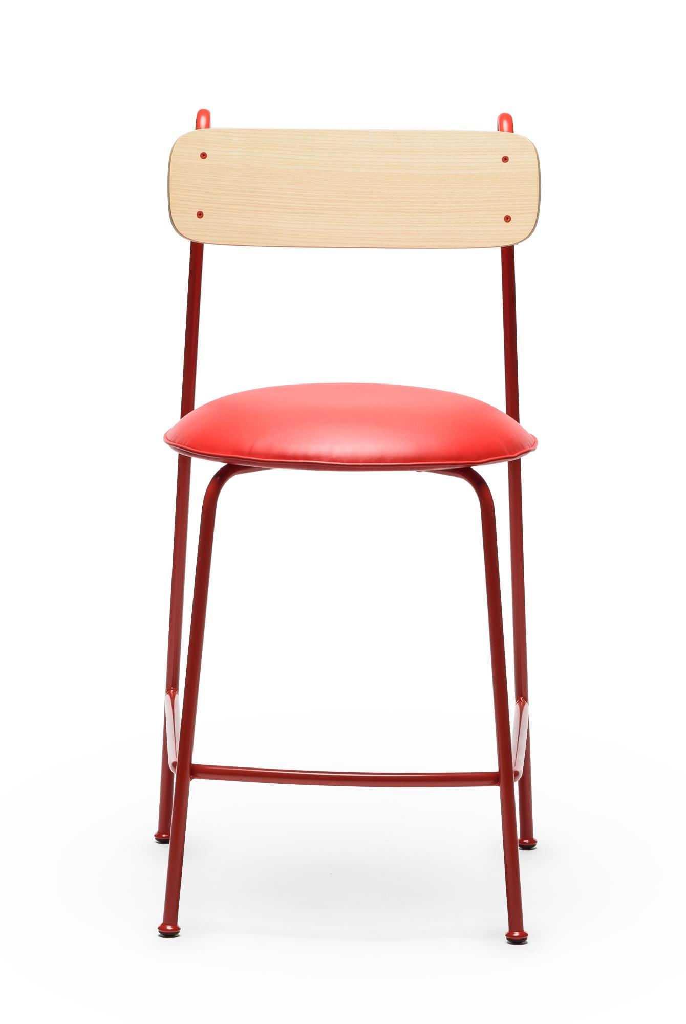Chaise de Bar Lena SG-65 Frêne Rouge