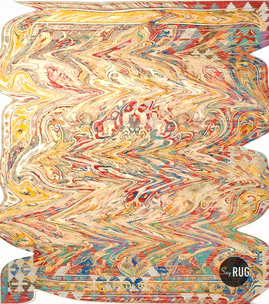 Tapis Crazy World №2 | Taille: 300 x 300 cm