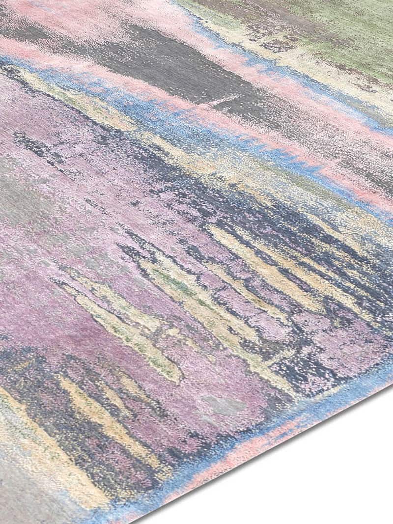 Tapis fait main de luxe Multicolore