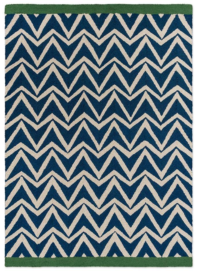 Tapis Dhurrie Bleu Extérieur