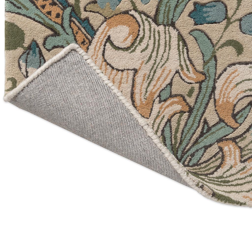 Golden Lily Green Red Tapis
