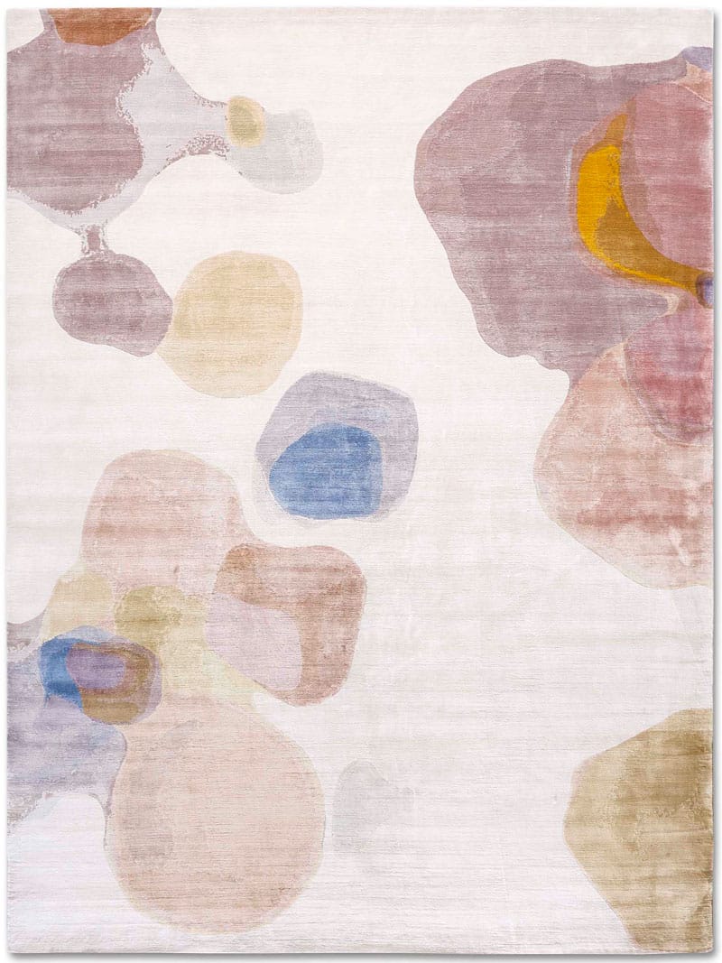 Tapis fait main de luxe Poudre