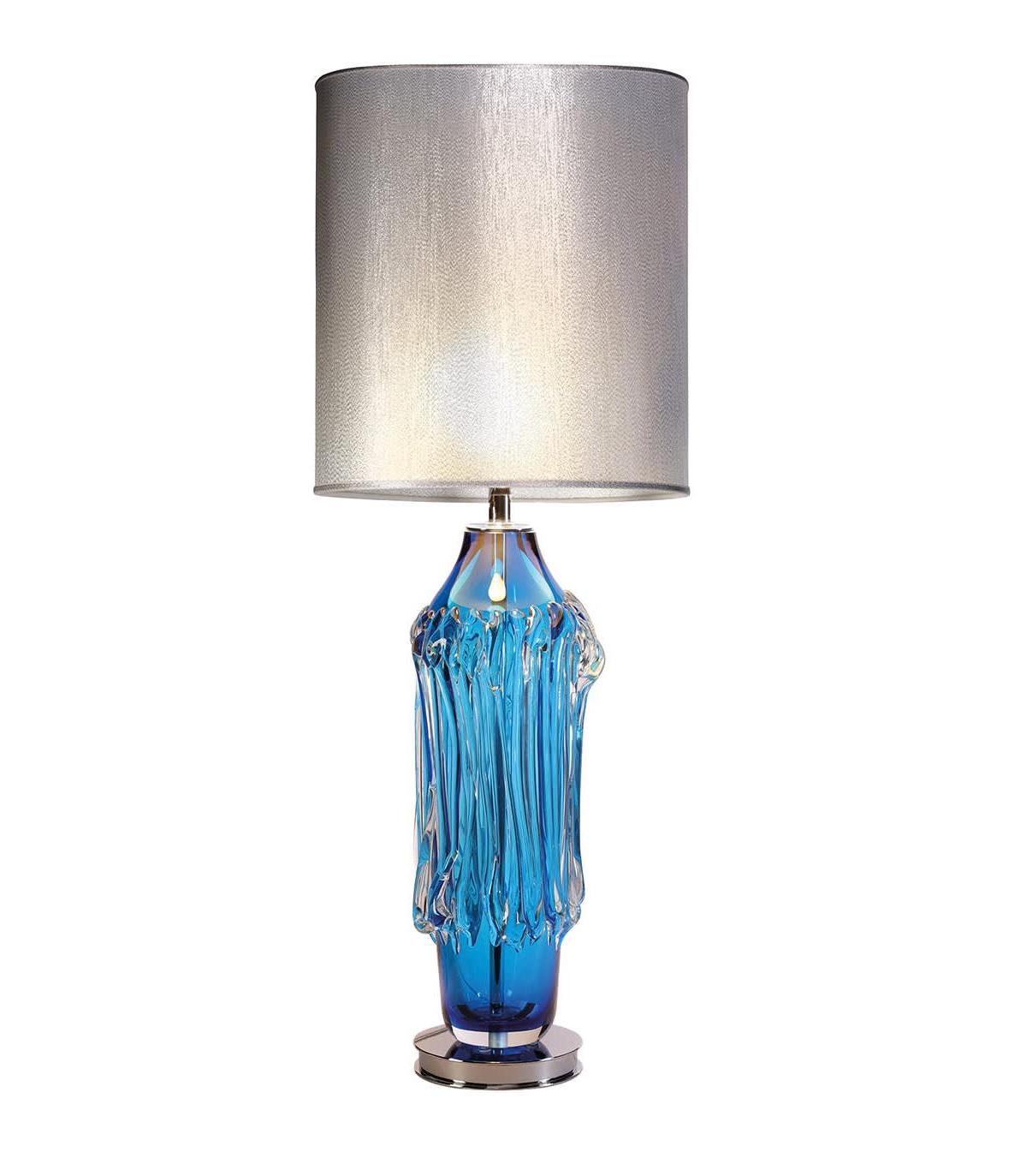 Lampe de table en verre de Murano