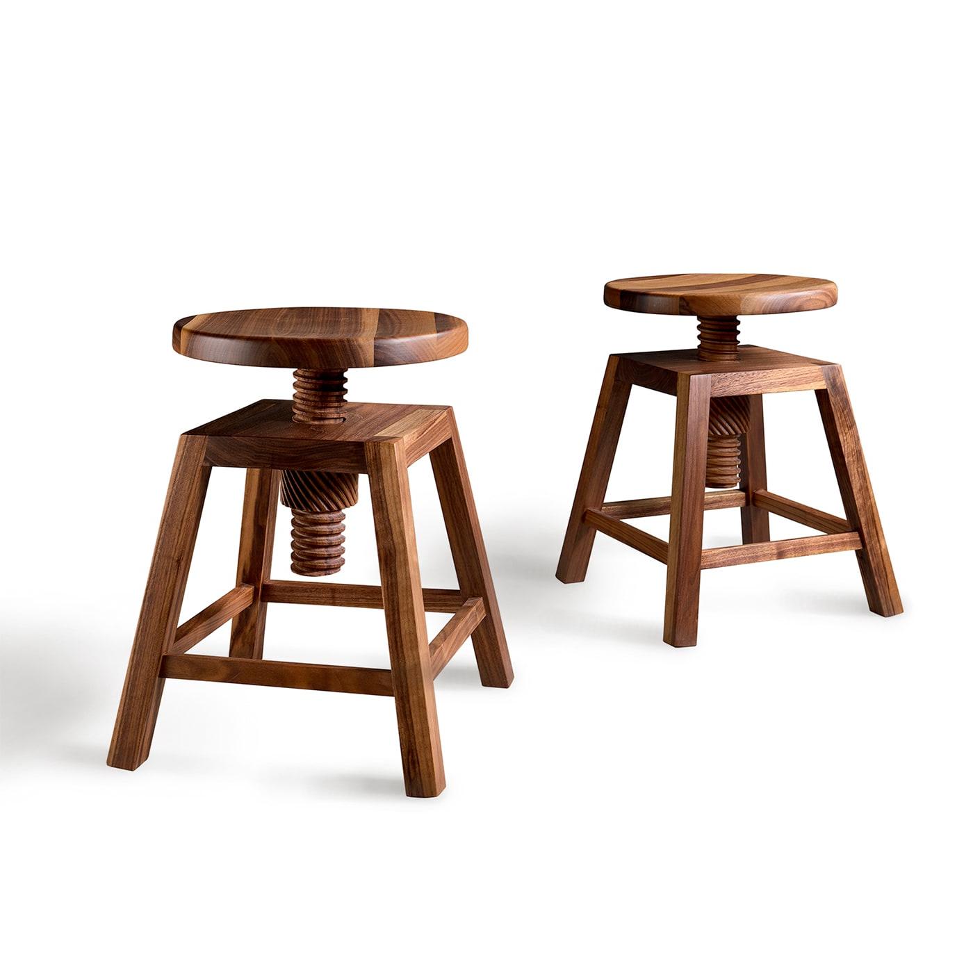 Tabouret Bas Invito Marron