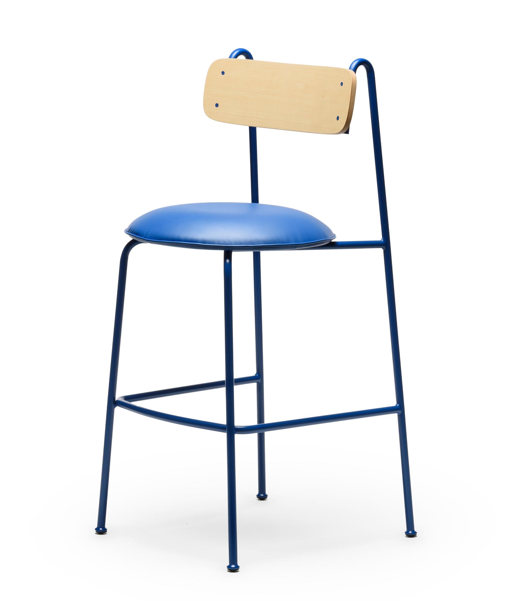 Chaise de Bar Lena SG-75 Frêne Bleu