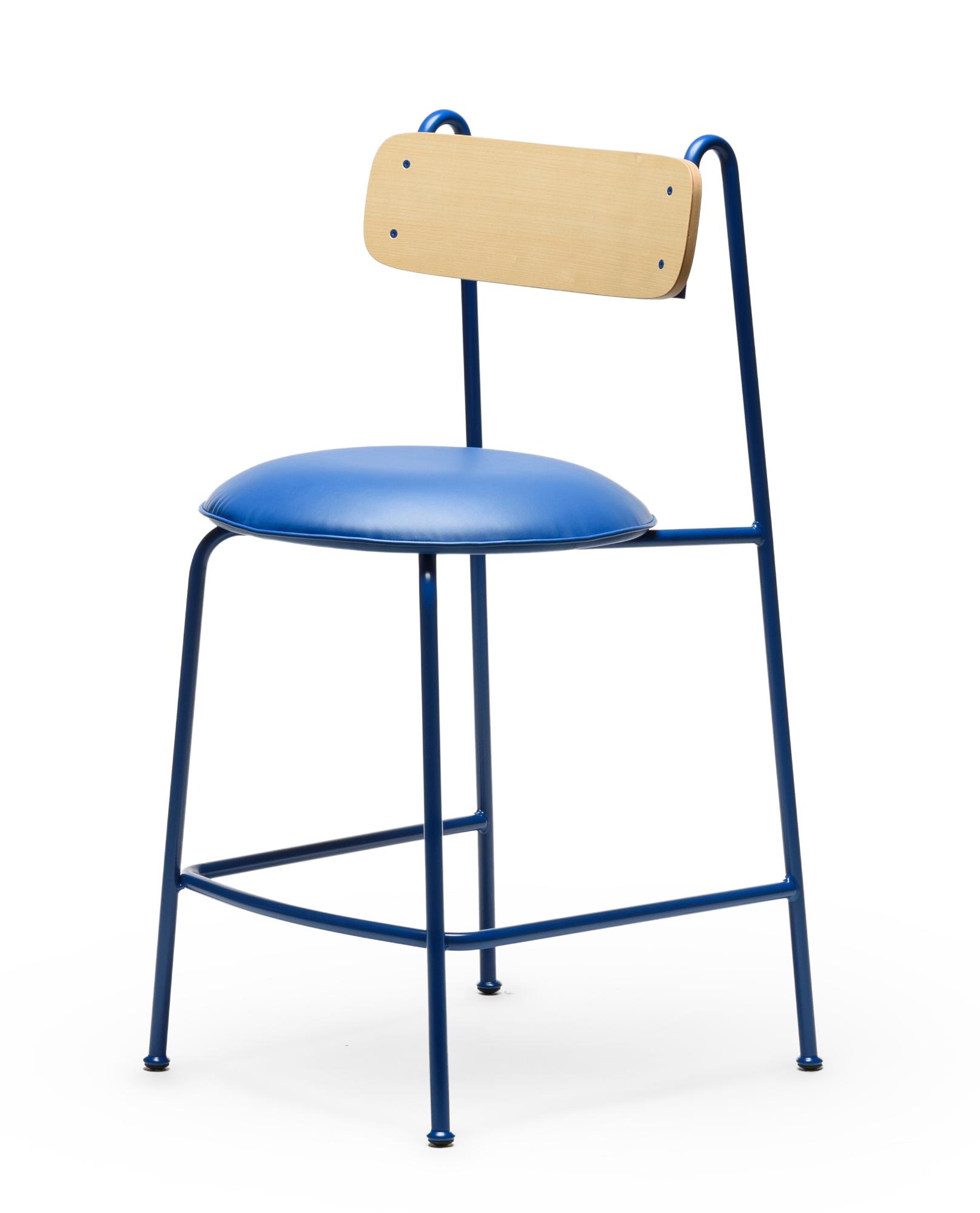 Chaise de Bar Lena SG-65 Frêne Bleu