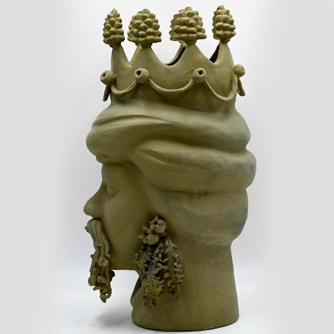 Sculpture Tête De Maure Pistache