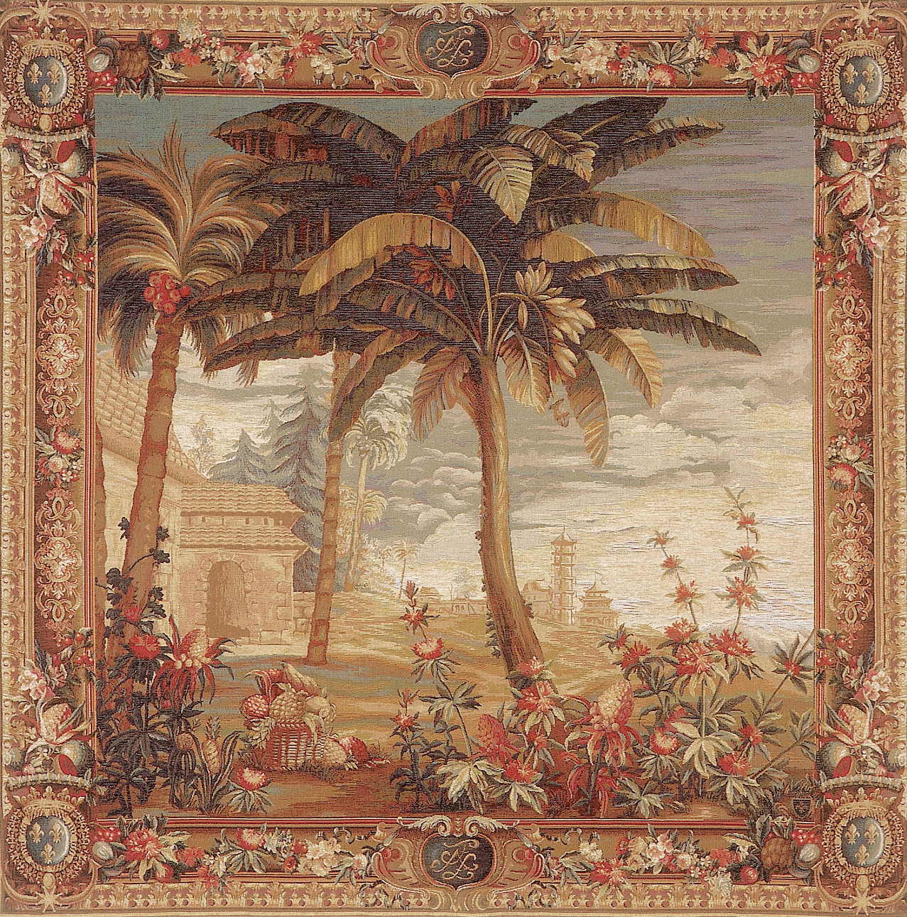 Tapisserie Récolte d’Ananas – Paysage Exotique