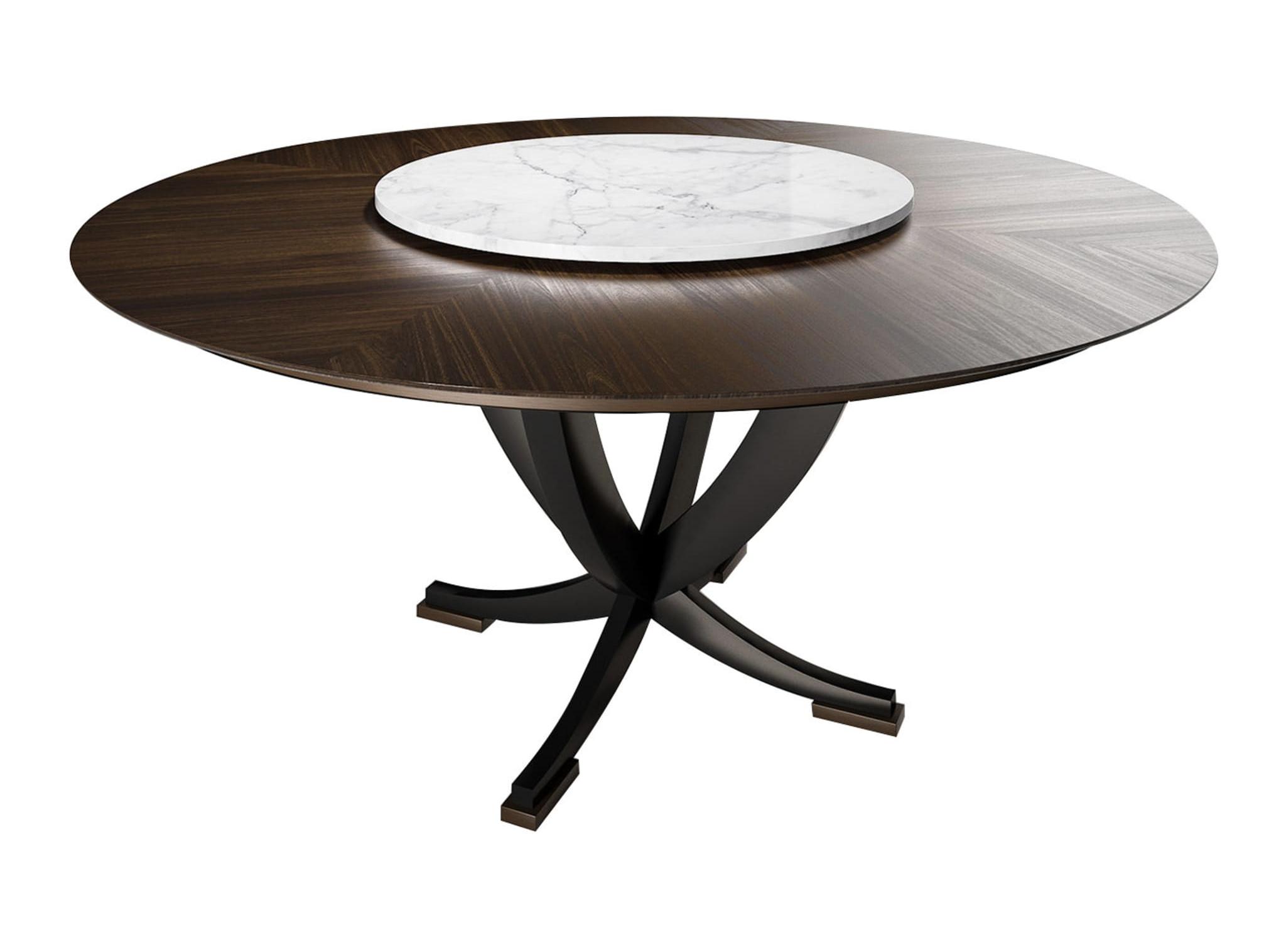 Table Ronde Bois & Marbre