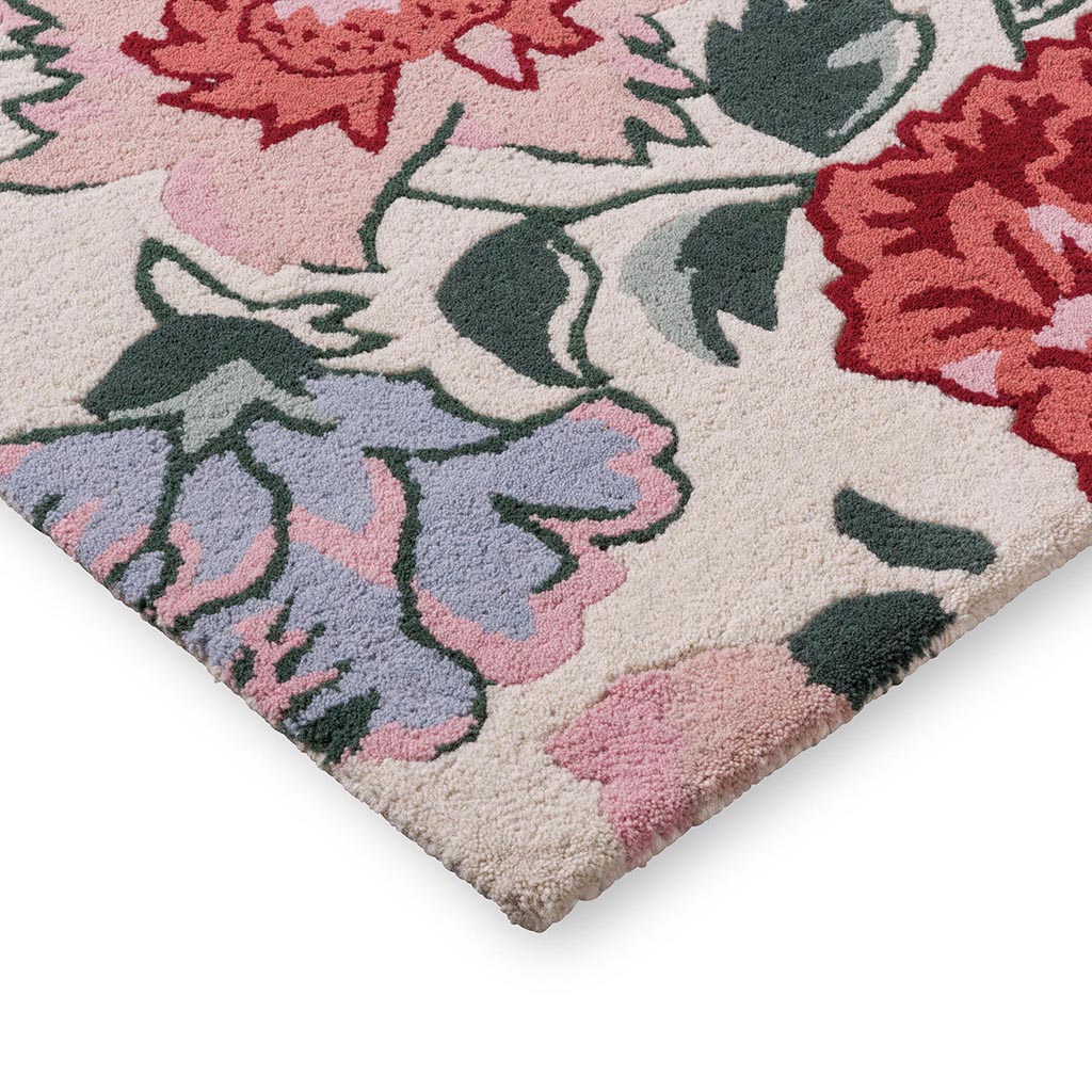 Tapis Wendling Floral Coquelicot Rouge