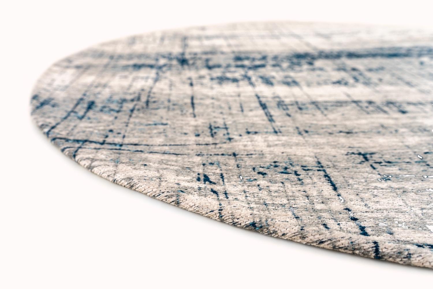 Tapis 8421 Bronx Azurite Round | Taille: Ø 140 cm