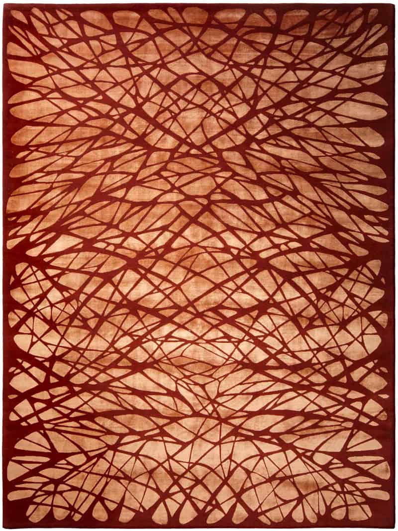 Tapis noué main Dresden Orange