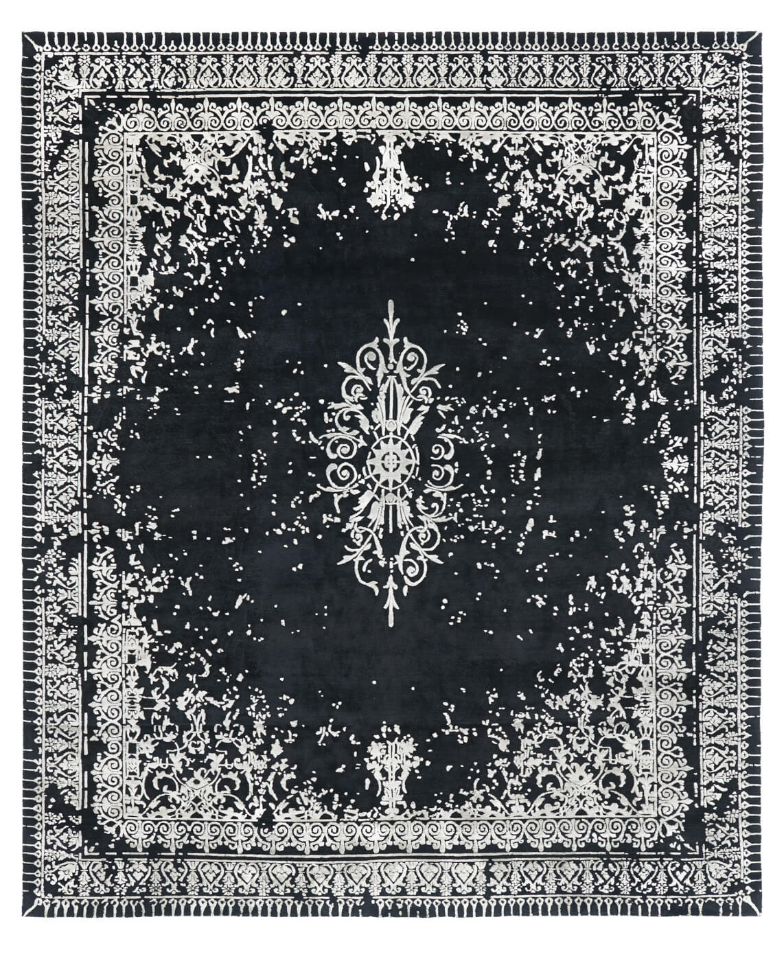 Tapis Ferrara Spécial Rocked Noir et Blanc