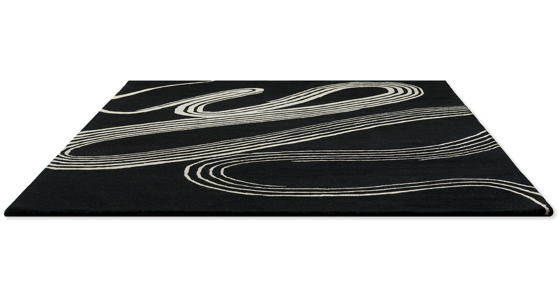 Tapis tufté main Decor Flow Caviar