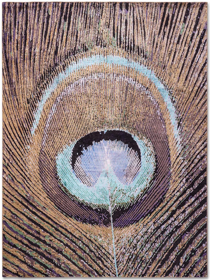 Tapis de luxe fait main Plumes