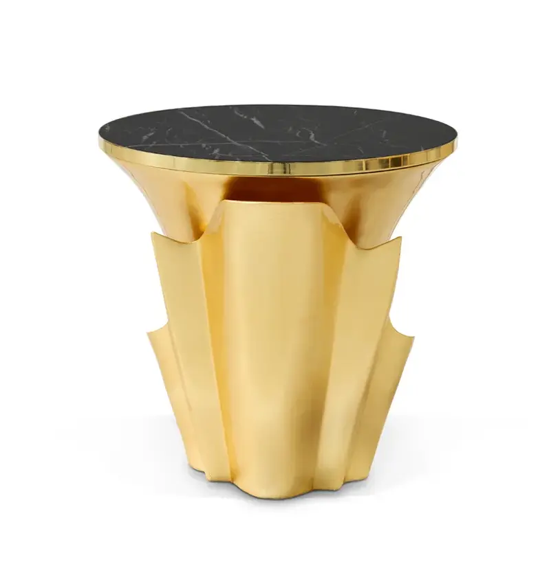 Table d’Appoint Yasmine Feuille d’Or
