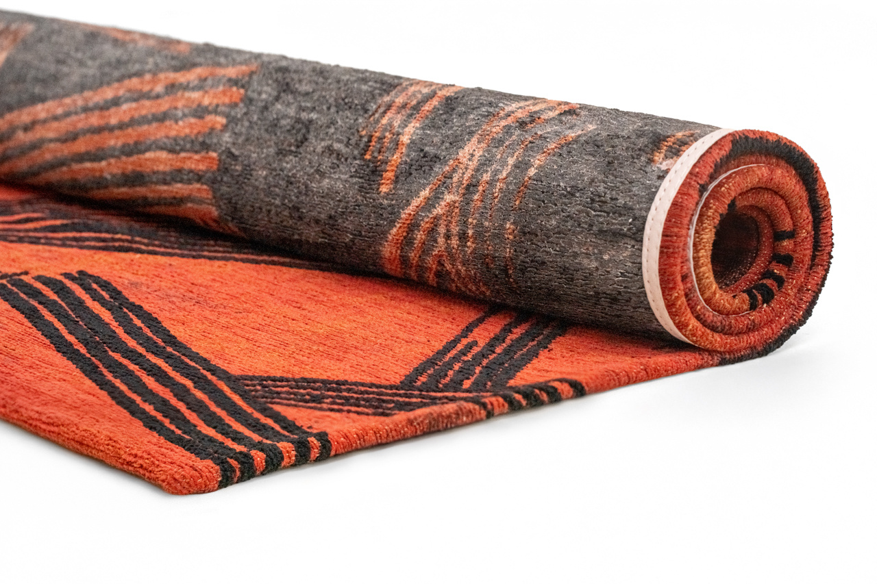 Tapis Kanji Ginger Chocolate | Taille: 140 × 200 cm