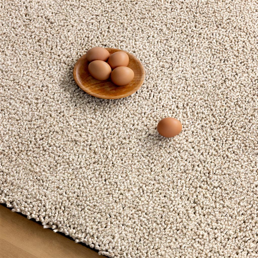 Tapis en laine feutrée Origin Bas Montagne Brun