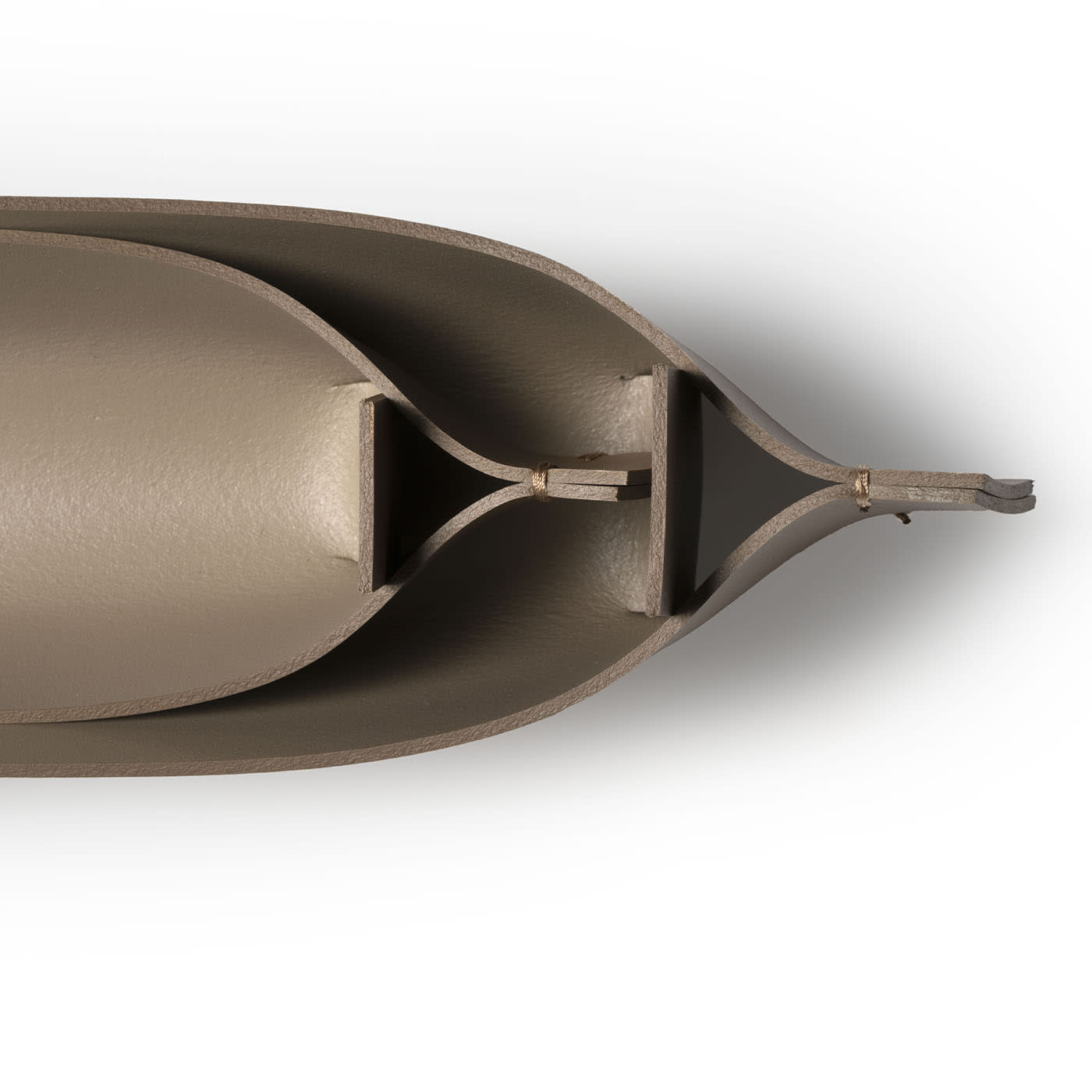 Boîte de Bureau en Cuir Canoe