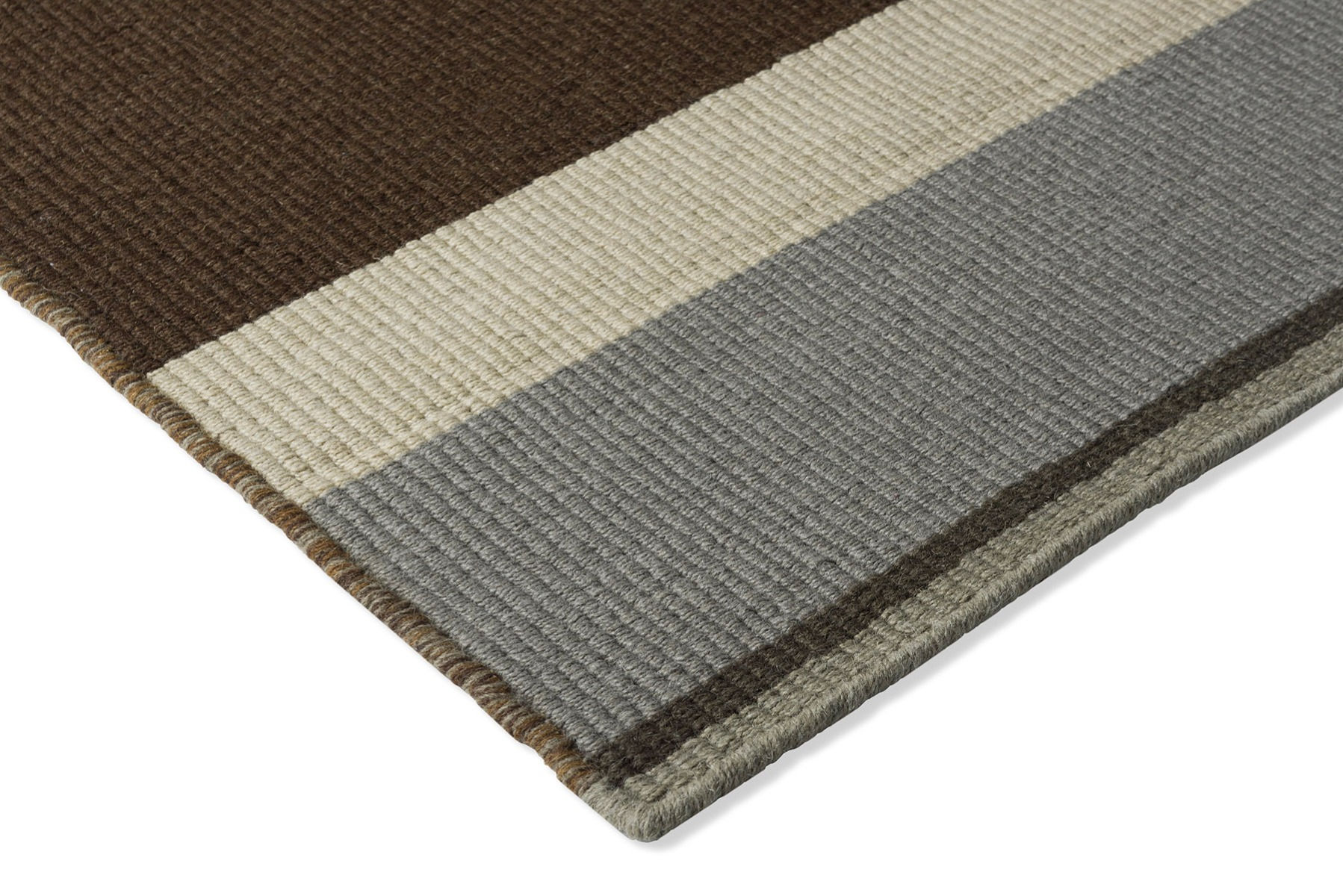 Tapis plat tissé Artisan Stack Ocre