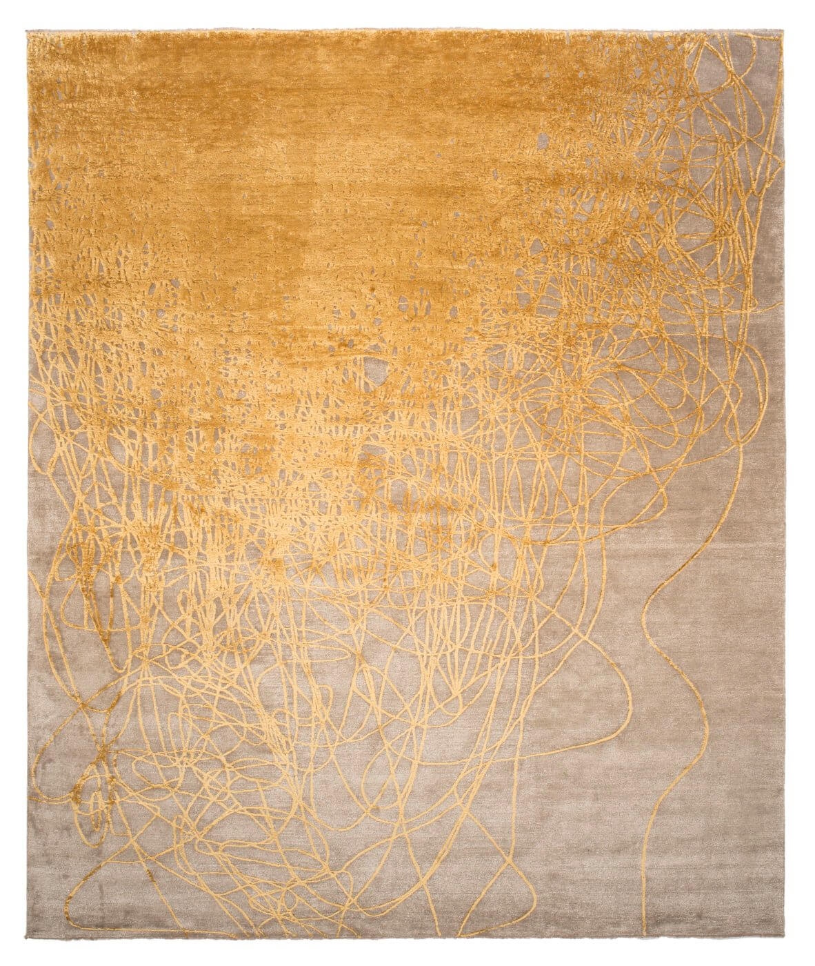 Tapis Tohuwabohu Jaune Gris