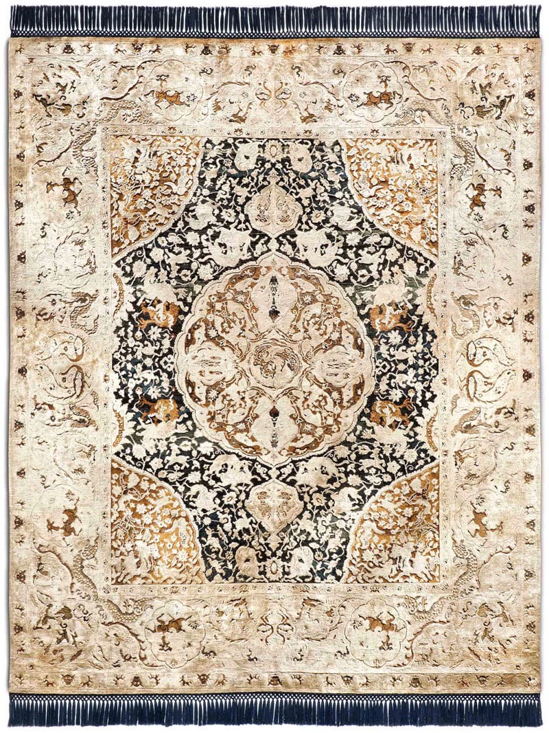 Tapis noué main Gold Luxe