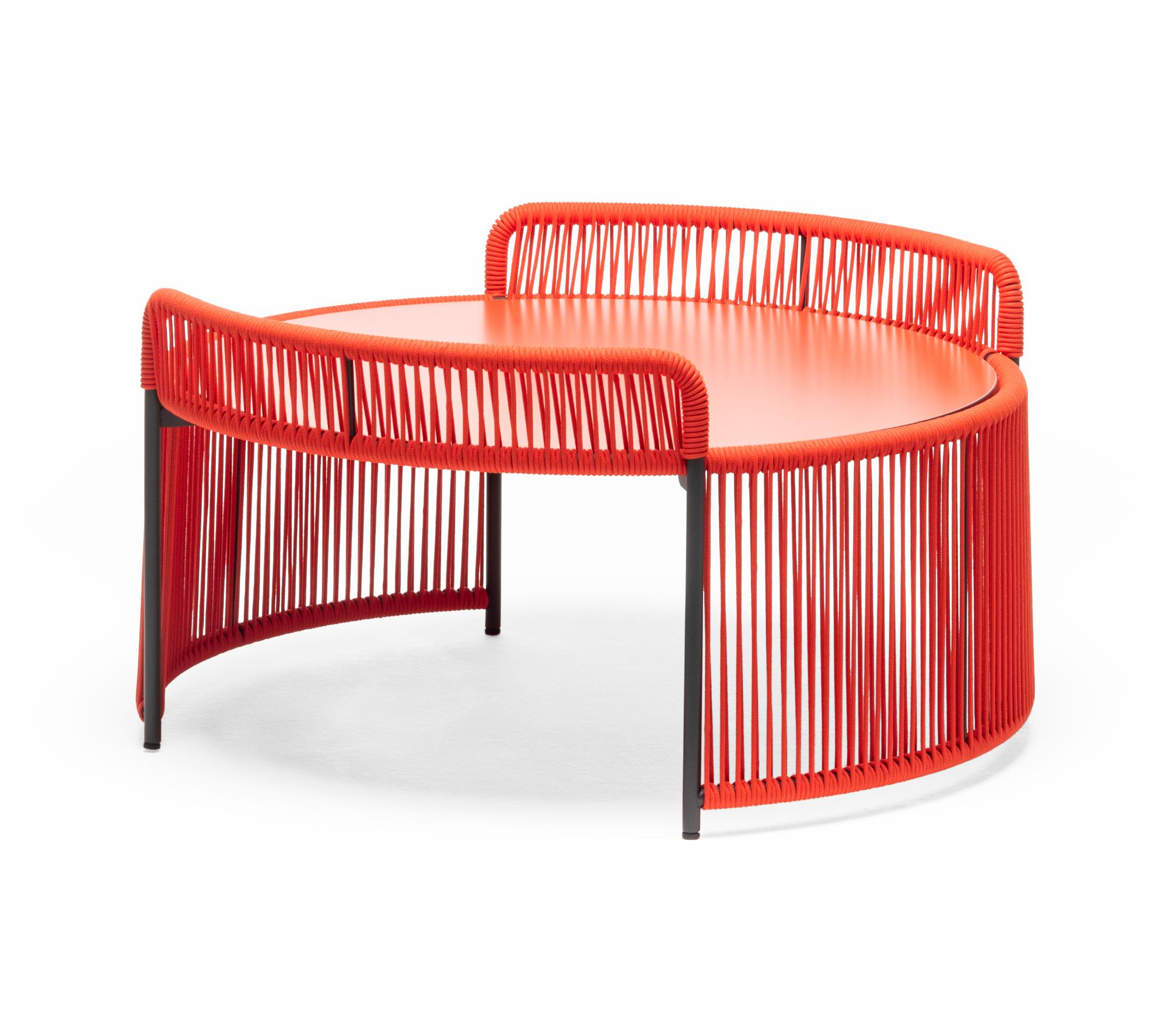 Table Basse de Jardin Ronde Rouge Altana ME