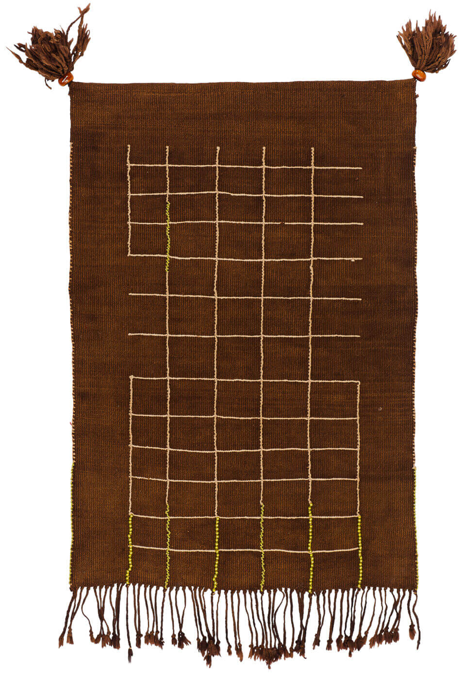 Tapis Cache Sexe Jaune Blanc