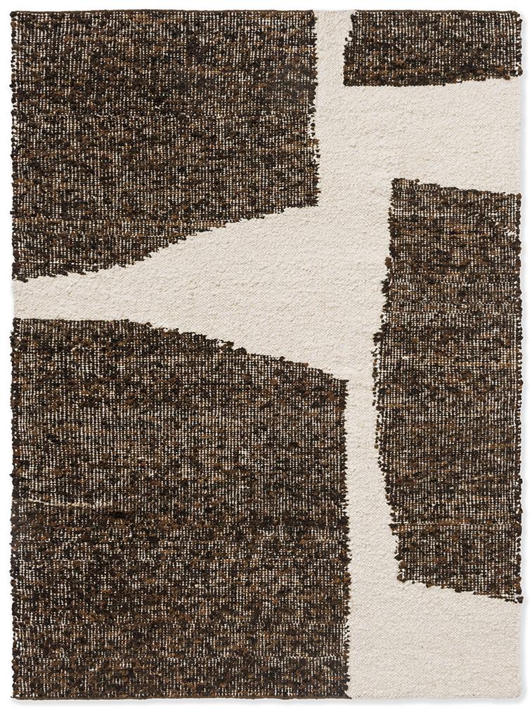 Tapis Artisan Fondement Chocolat/Crème
