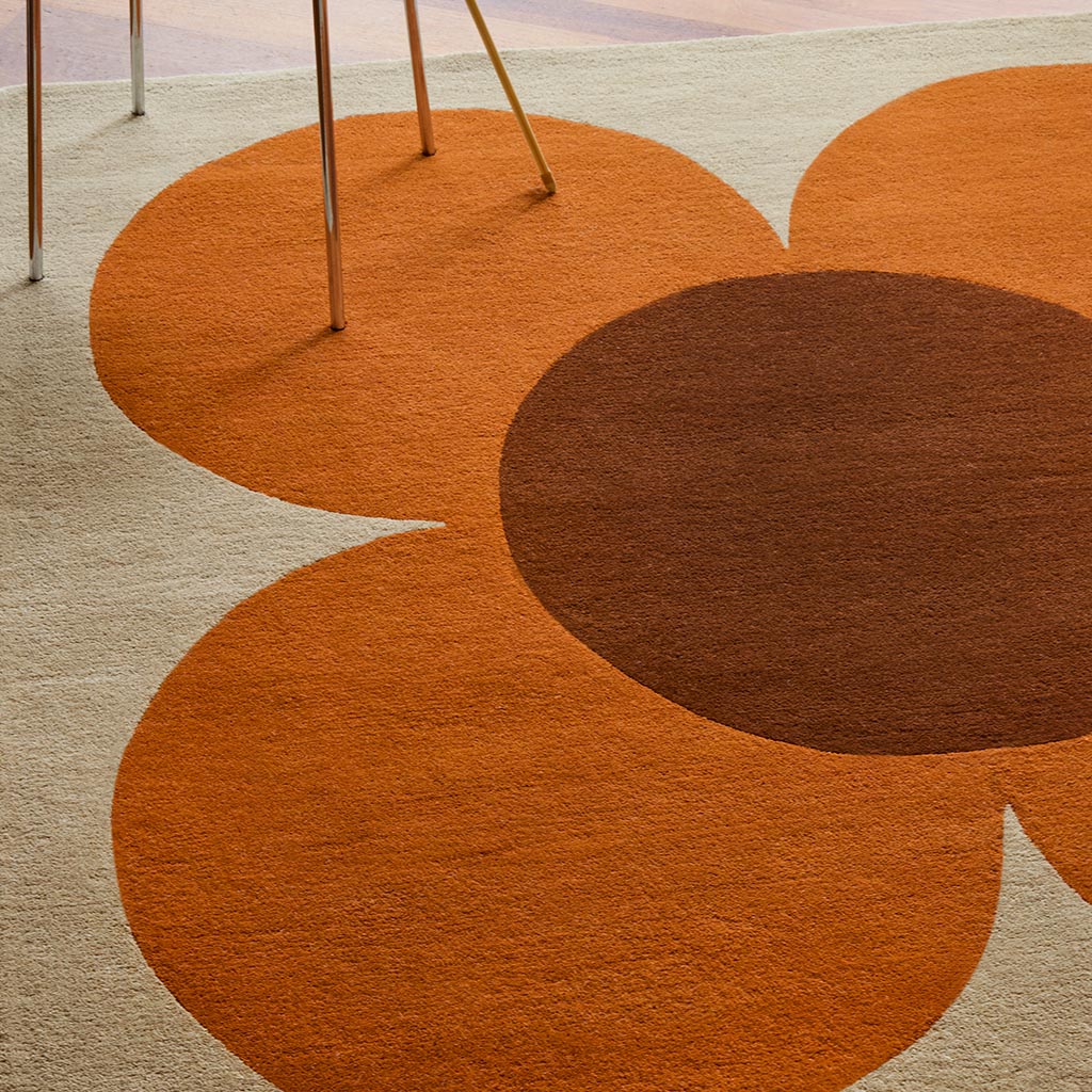 Flower Placement Pumpkin / Ecru Tapis