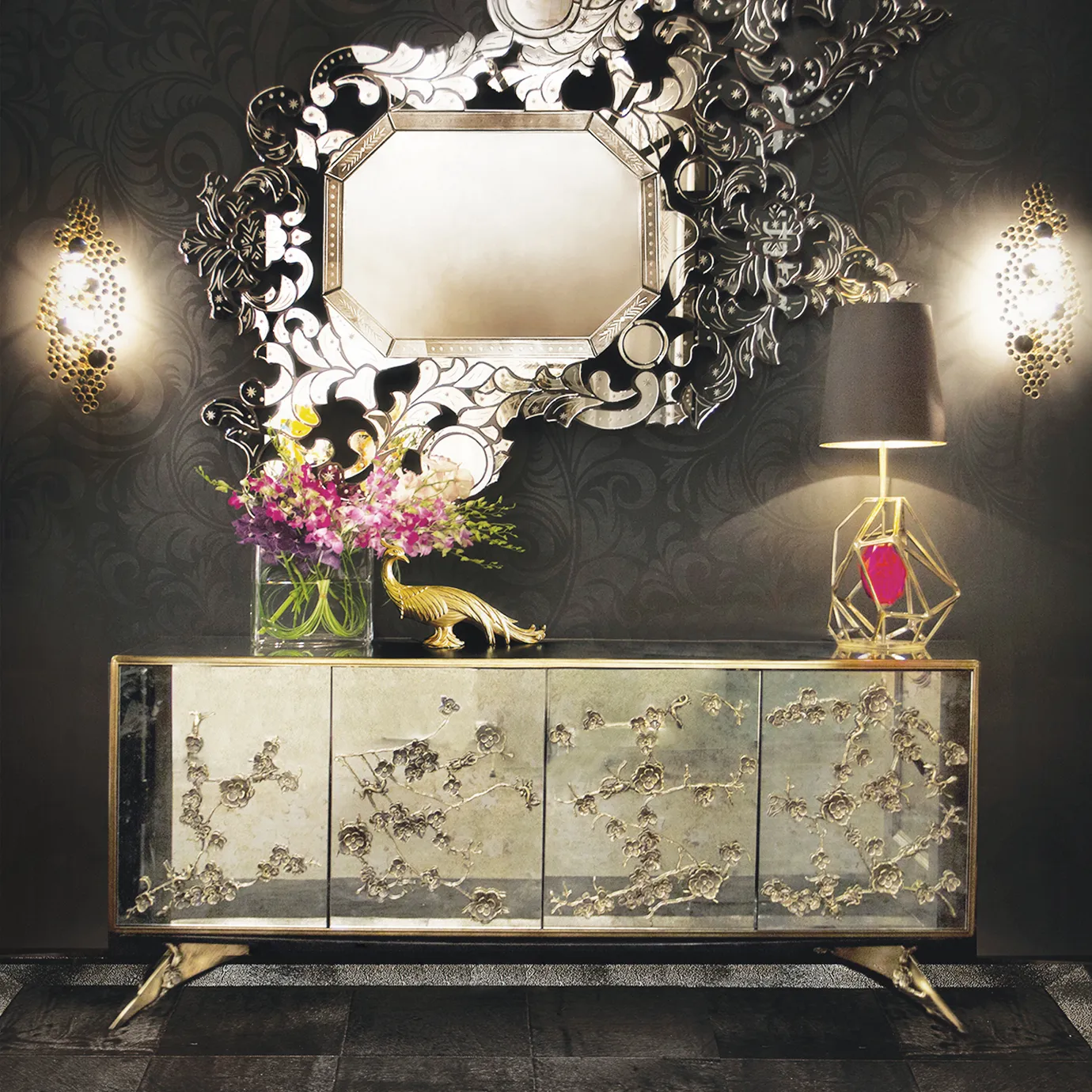 Cabinet Miroir Vieilli Spellbound