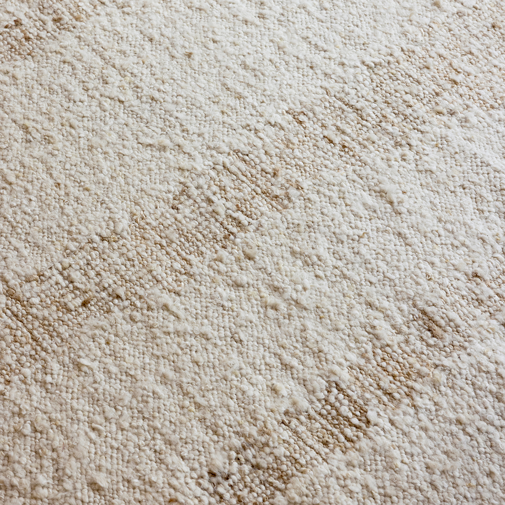 Tapis Artisan Fondement Laine Blanche | Taille: 160 x 230 cm