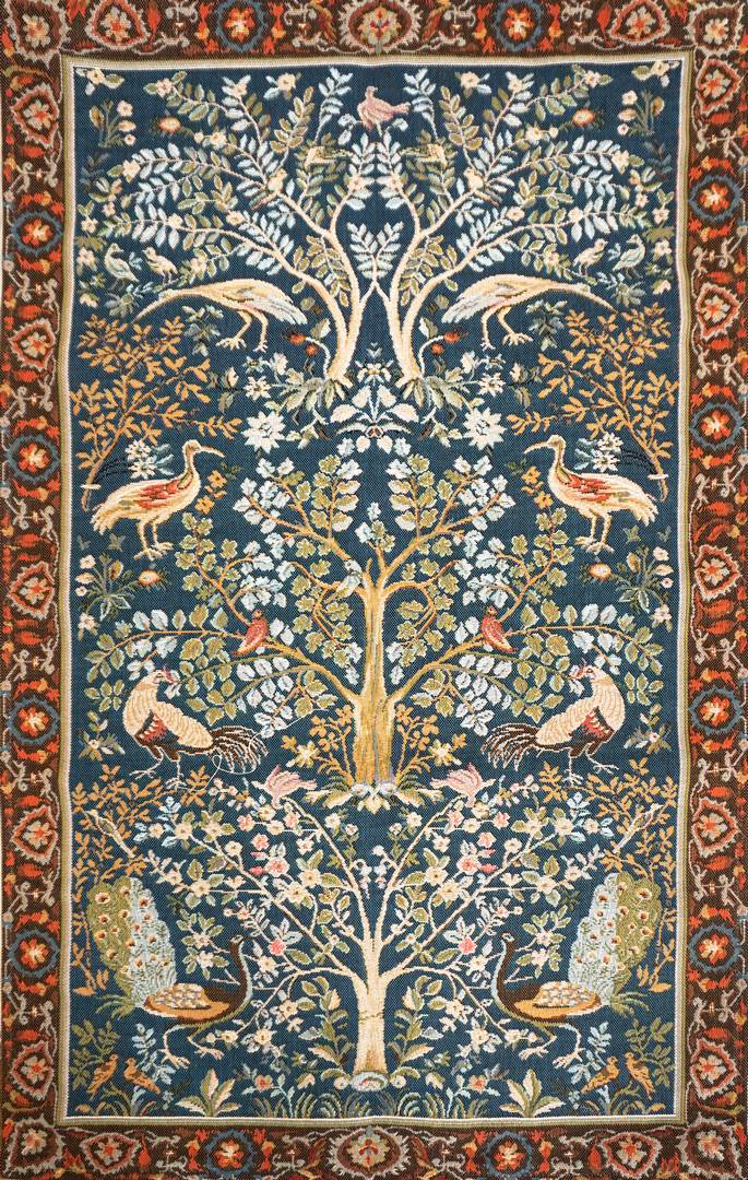 Tapisserie L’Arbre, Style W. Morris | Taille: 75 x 125 cm