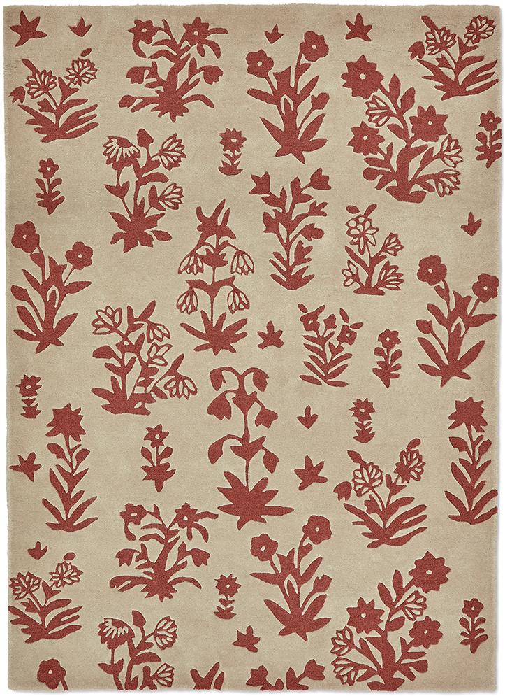Tapis Woodland Glade Lin / Marron Rouille 146801