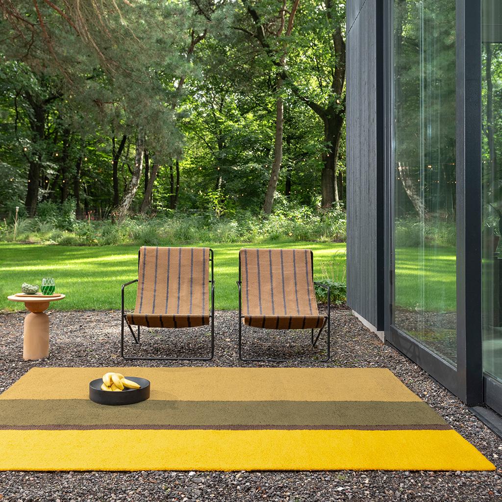 Tapis d’extérieur Festival Rayures Jaune