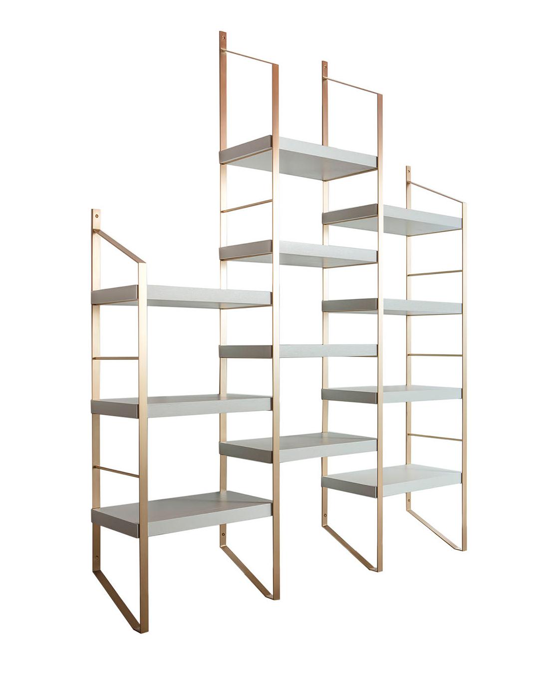 Bibliothèque Étagée en Bois