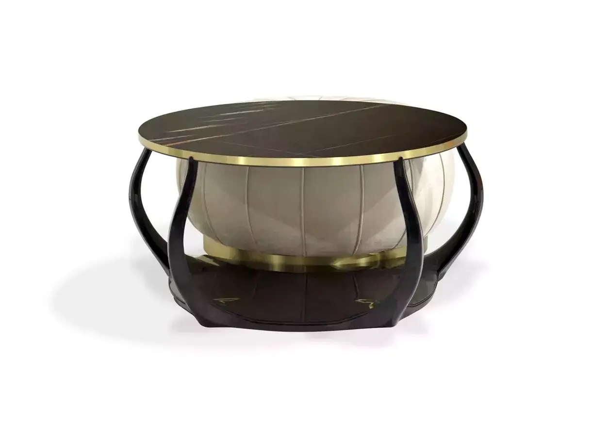 Table Basse Embrace Marbre Sahara Noir